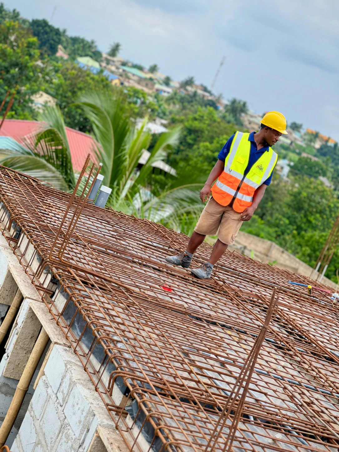 Building construction work